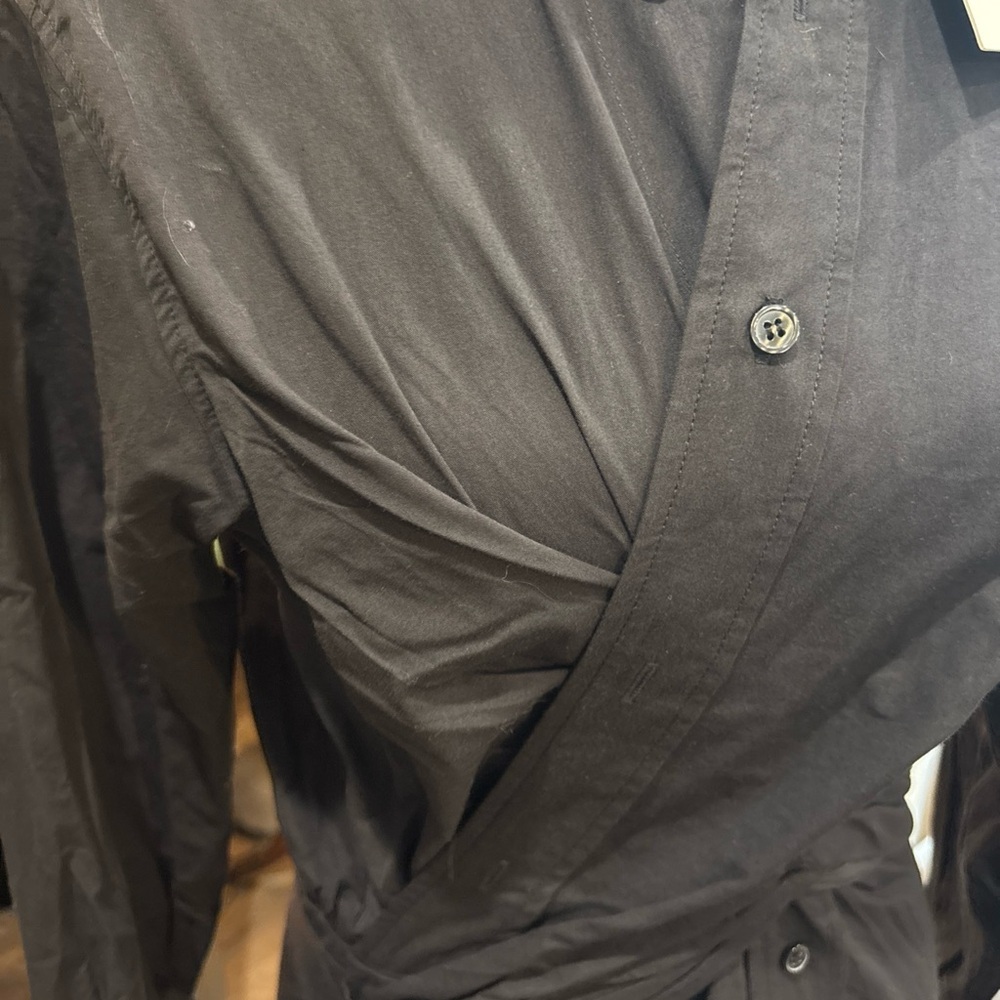 Dance & Marvel Black Collared Shirt Dress - Picture 4 of 8